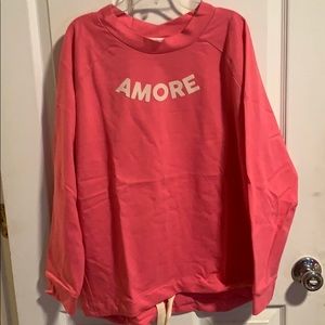Pink Amore sweat shirt